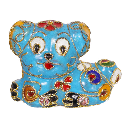 Hund S, Deko, Ziergegenstände, Cloisonne Emaille, Tierfigur,6276 - zum Schließen ins Bild klicken